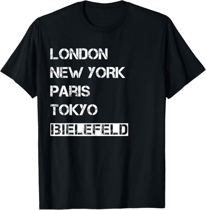 Bielefeld with German Text My Homeland Bielefeld [German Language], black T-Shirt