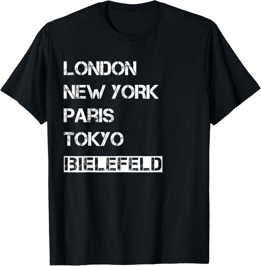 Bielefeld with German Text My Homeland Bielefeld [German Language], black T-Shirt