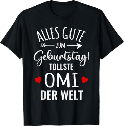 Beste Oma Alles Gute Zum Geburtstag tollste Omi Grandkel , black, s T-Shirt