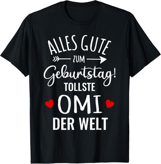 Beste Oma Alles Gute Zum Geburtstag tollste Omi Grandkel , black, s T-Shirt