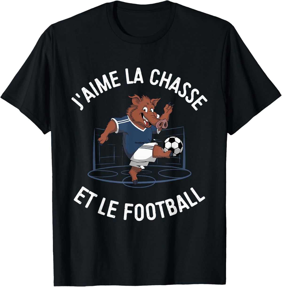 Boar Football Player, Humor, Hunting & Football , Black, S T-Shirt