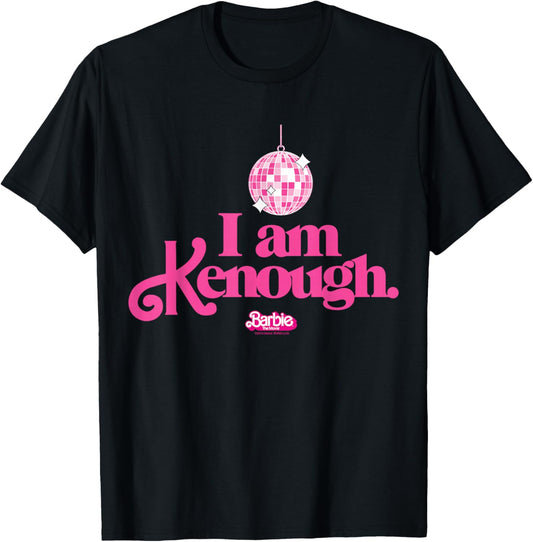 Barbie The Movie - I Am Kenough Discoball , black T-Shirt