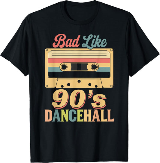 Bad Like 90s Dancehall Vintage DJ Turntable Retro Reggae Ska T-Shirt
