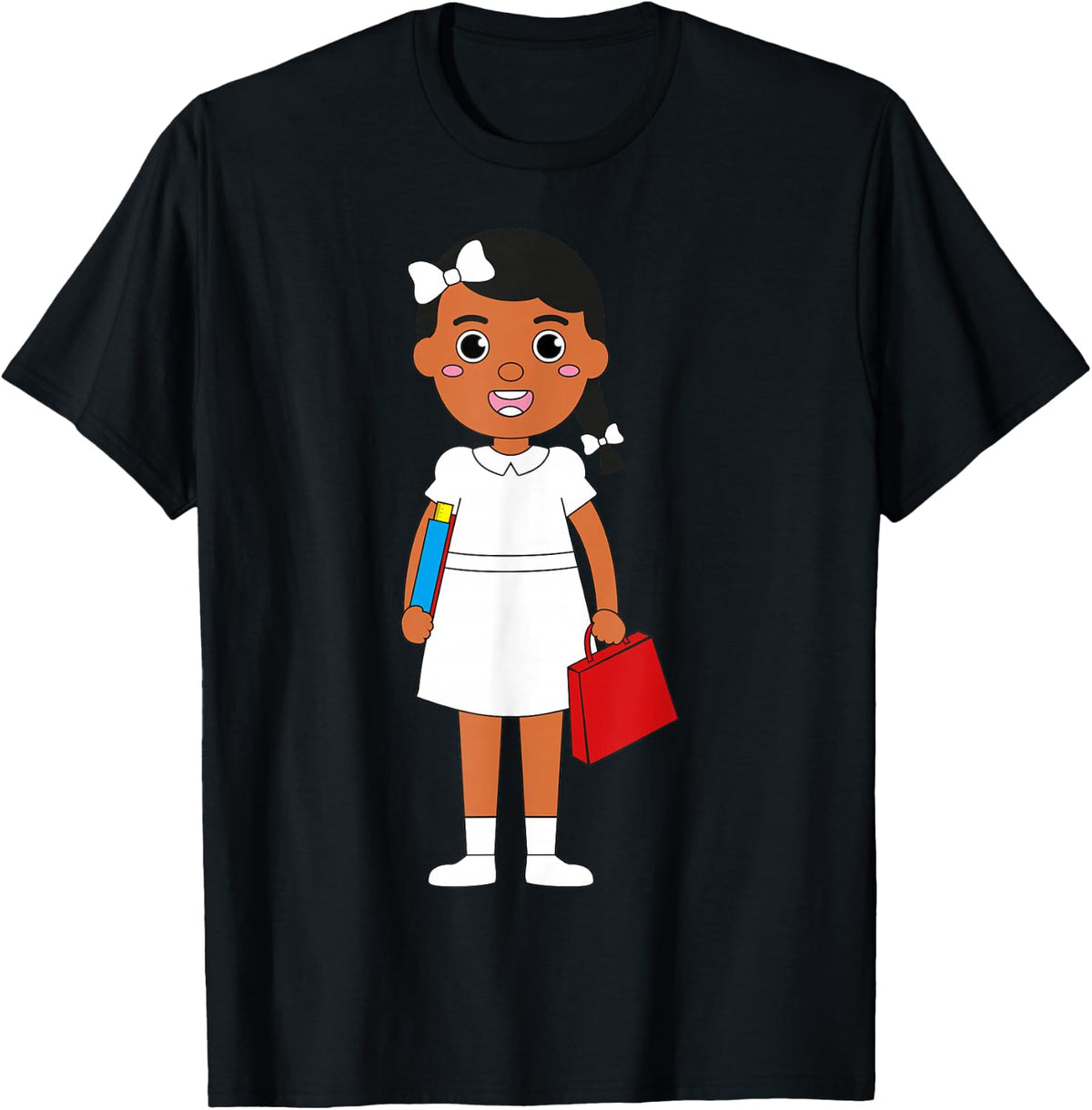 Goes to School Brave Girl Black History Month African Women T-Shirt