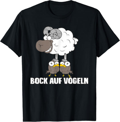 Bock Auf V?geln Lustiger Spruch , Black T-Shirt