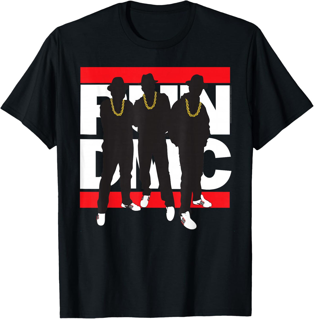 Run DMC Official Silhouette Band , black T-Shirt