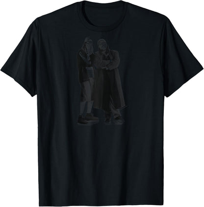 Jay & Silent Bob Black & White Standing Portrait Raglan Baseball T-Shirt