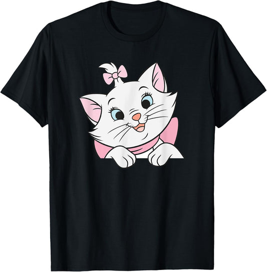 Aristocats Marie Cat Looks Cute , Black, S T-Shirt