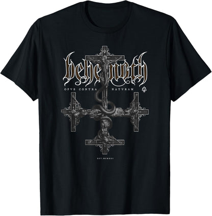 Behemoth Opus Grey Cross , black T-Shirt