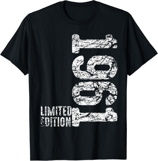 61st Birthday Ladies 61 Years 1961 Funny Gift , black, s T-Shirt