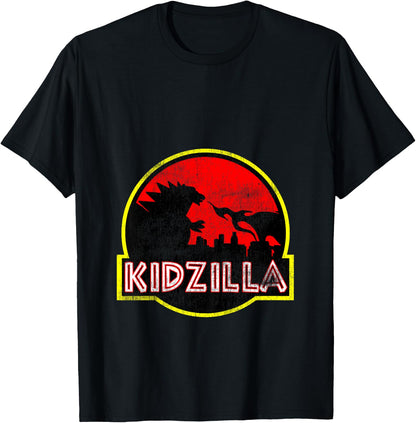 Distressed Funny Boy's Girl's Birthday Gift Kidzilla Gift T-Shirt