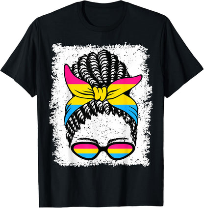 Pansexual Flag Black Girl T-Shirt