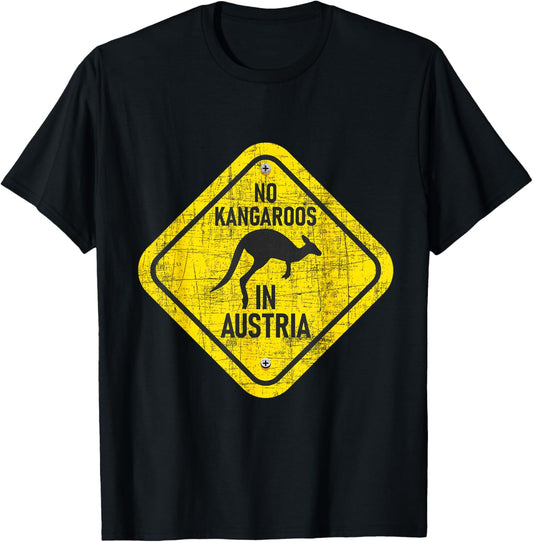 Zookeeper Wildlife Animal Lover with German Text No Kangaroo in Austria, black T-Shirt