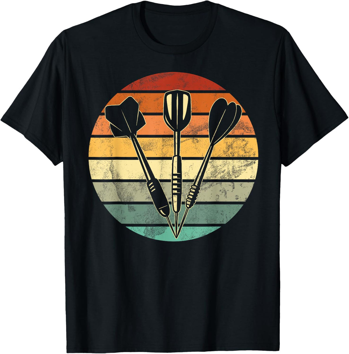 Retro Dartboard 180 Men's , black T-Shirt