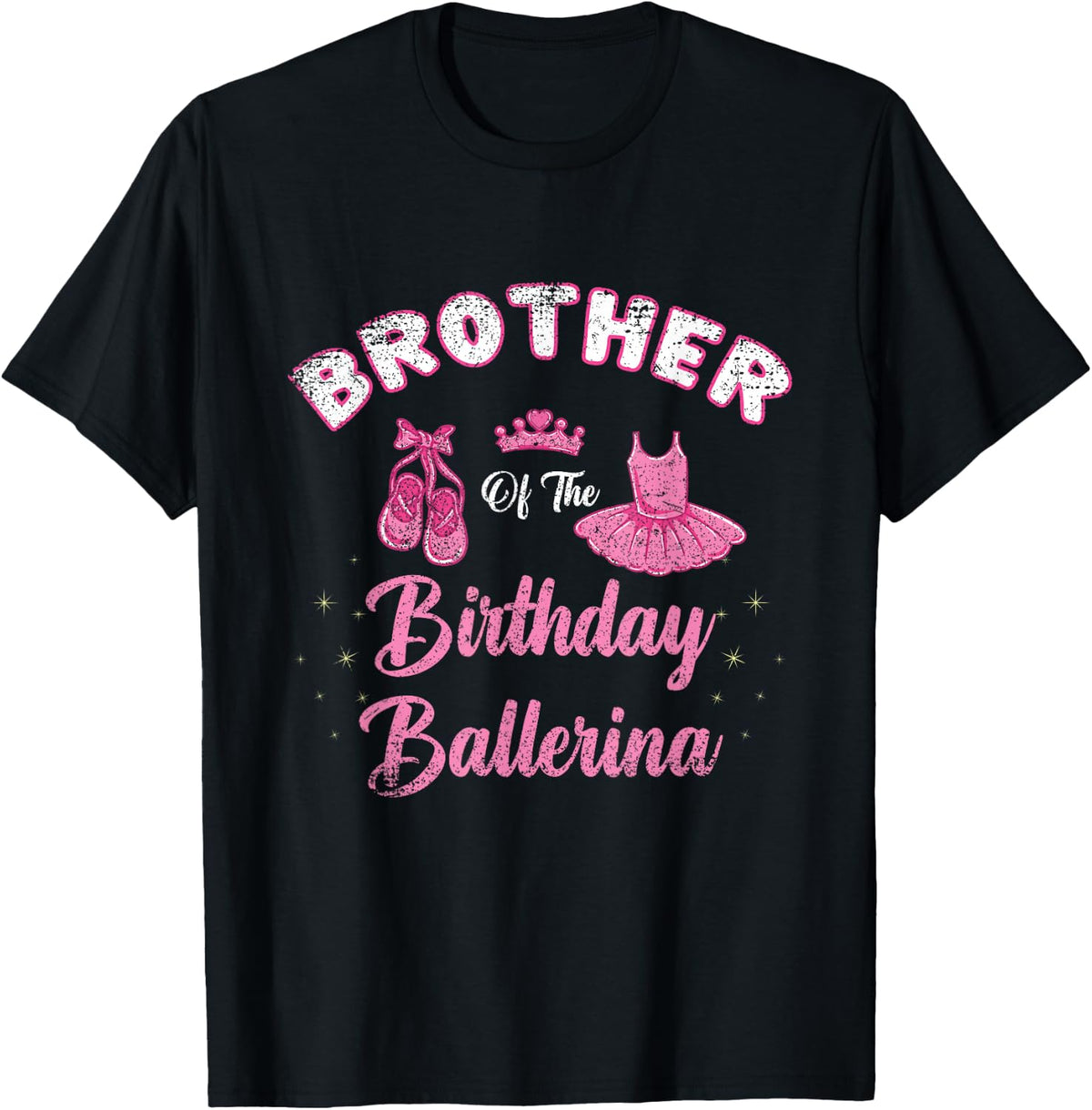Brother Of The Birthday Ballerina Vintage T-Shirt