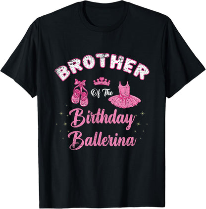 Brother Of The Birthday Ballerina Vintage T-Shirt