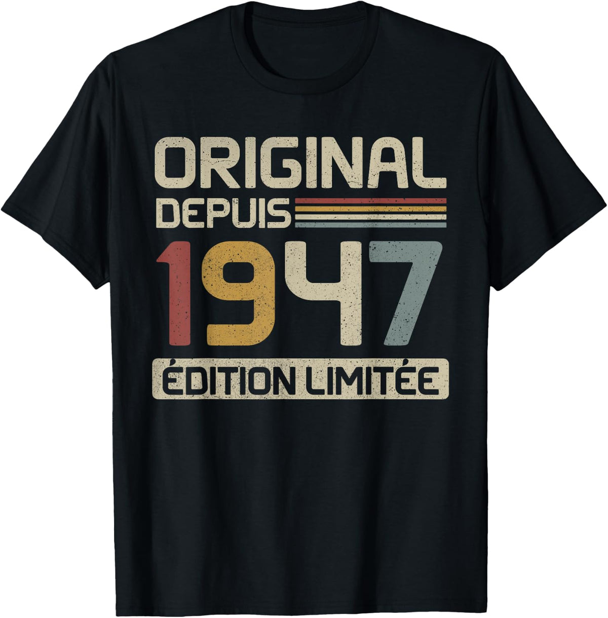 Original 1947 Birthday Gift 78 Years Anniv 78 Years , Black, S T-Shirt