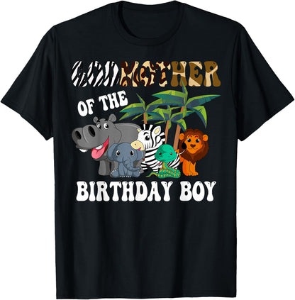 Godmother of the Birthday Boy Zoo Bday Safari Celebration T-Shirt