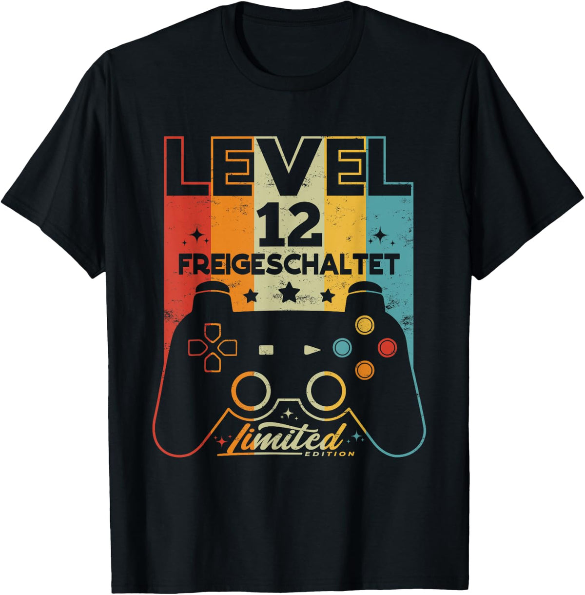 12 Years Boy Girl Gamer Born 2010 12th Birthday , black, s T-Shirt