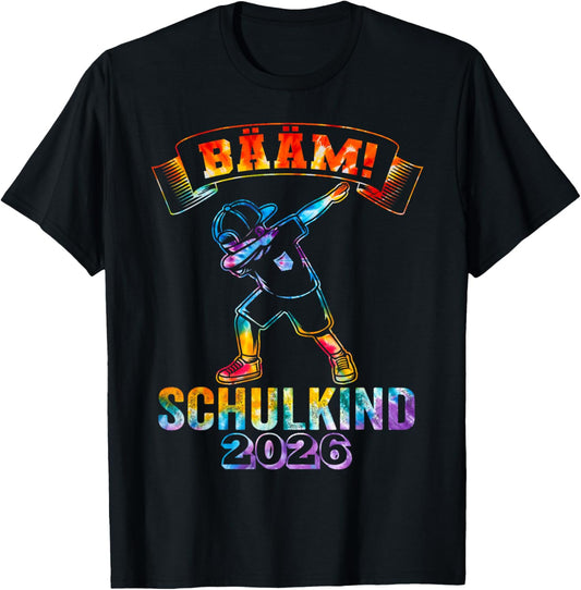 B??M Schulkind 2026 First Class Boy Tie Dye , black T-Shirt