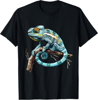 Chameleon Graphic Chameleon , Black, S T-Shirt