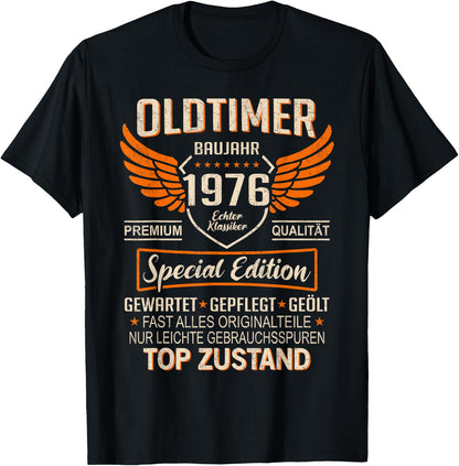 Oldtimer Year 1976 Born Vintage 1976 Birthday T-Shirt