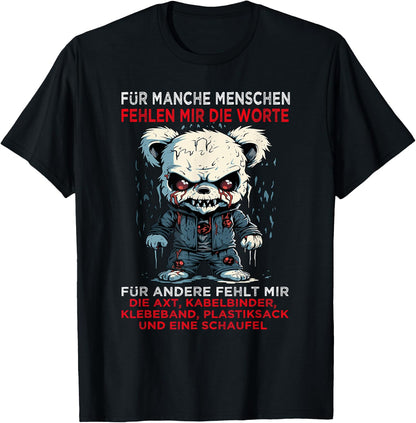 Funny Sayings for Some People with Words, black T-Shirt