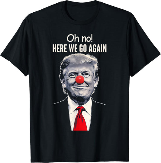 Anti-Trump Clown Going Away , Black, S T-Shirt