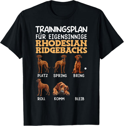 Rhodesian Ridgeback Training Plan Wayward Ridgeback , black T-Shirt