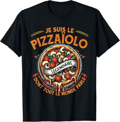 Pizzamaker Italian Eater Pizza Restaurant Funny Pizza Maker Pizza , Black, S T-Shirt