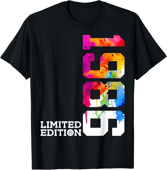 37 Jahre 37th Birthday Limited Edition 1986 , black T-Shirt