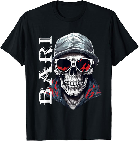 Bari Tradition Ultras Italy Bari Mens & Womens , black T-Shirt