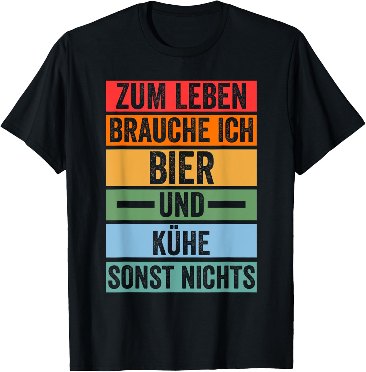 Beer Cow Farm Cow Farmer Beef Cows , black T-Shirt