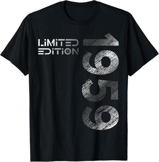 66th Birthday Limited Edition Vintage 1959 Man Woman , black T-Shirt