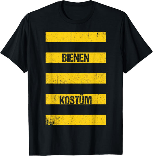 Bee Costume Fancy Dress Carnival Bee Costume Gift , black, s T-Shirt