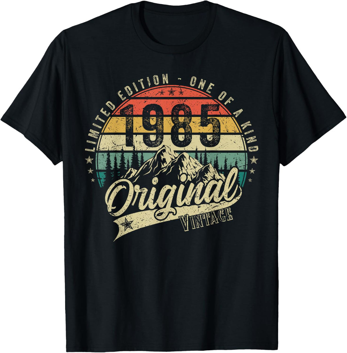1985 Vintage Vintage Birthday Retro Men's Women's Gift , black T-Shirt