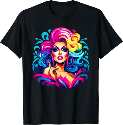Drag Queen Culture Drag Performer Drag Queen Community , Black, S T-Shirt