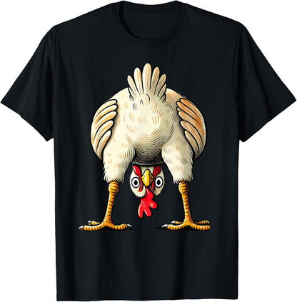 Chicken Chicken Owner Hen Decorative Costume Outfit Funny , black T-Shirt
