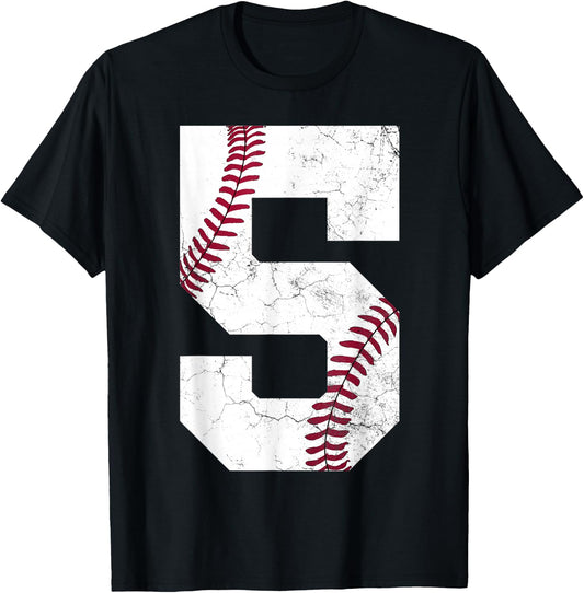 5th Birthday Gift Baseball Shirt Boys Kids Five 5 2020 T-Shirt