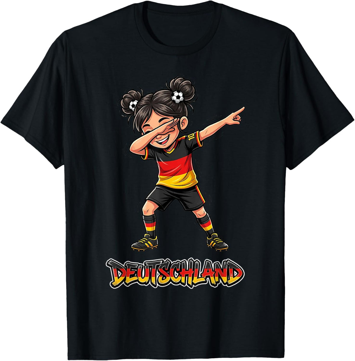 Flagge Deutschland M?dchen Dab Tanz T-Shirt