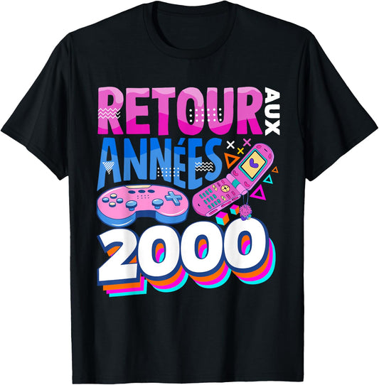 Back to the 2000s Vintage Retro 00s , Black, S T-Shirt