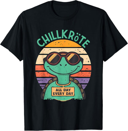 Chillkr?te Fresh and Cool with Sunglasses , black T-Shirt