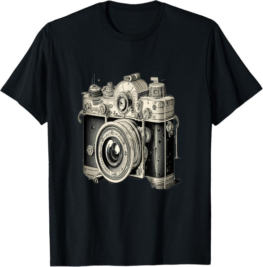 Appareil photo vintage , Black, S T-Shirt