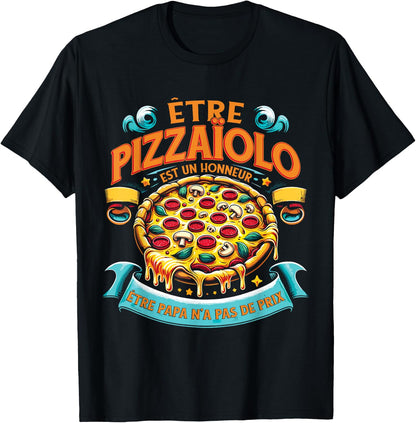 Pastry Chef Pizza Maker Funny , Black, S T-Shirt