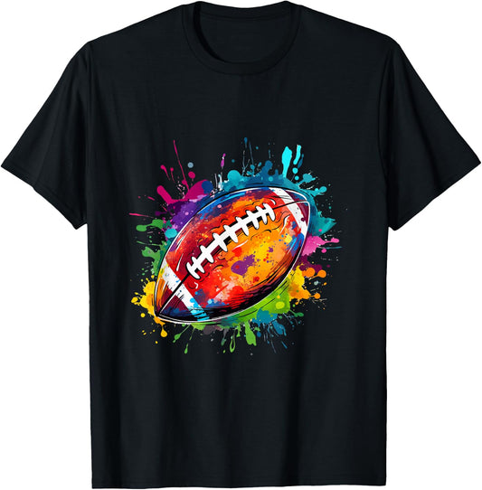 American Football Football Costume Gift , black T-Shirt