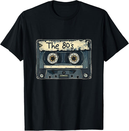 Nostalgic 80's 90's Retro Cassette Mix Tape Throwback Party T-Shirt