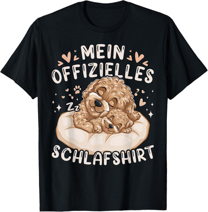 My Official Sleep Shirt Maltipoo Dog and Puppy , black T-Shirt