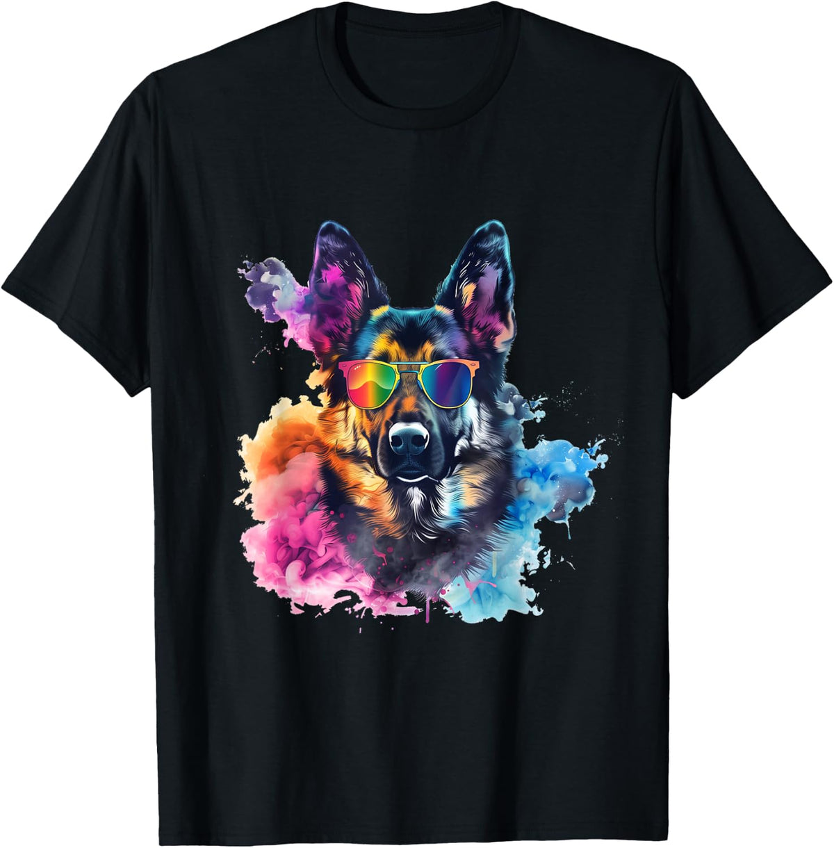 Vibrant German Shepherd Coolness T-Shirt