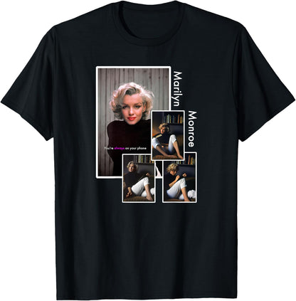 Marilyn Monroe_021_Back Printed , Black, S T-Shirt