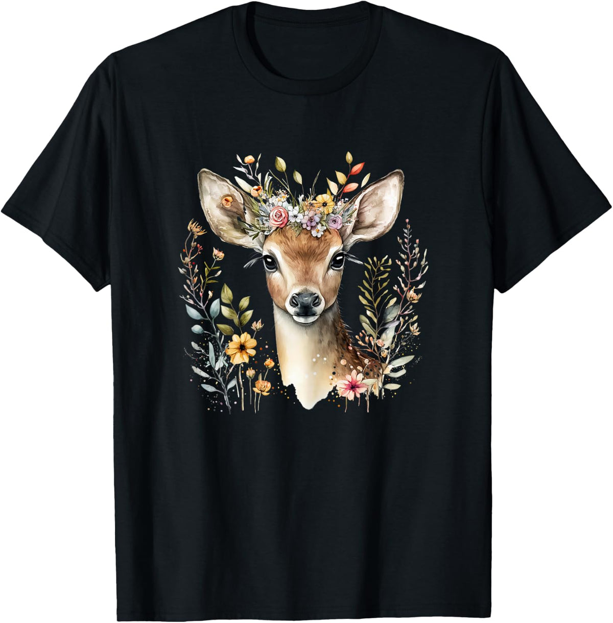 Deer, Deer, Deer Costume, Ladies, Deer Costume, Girls, Costume , black T-Shirt